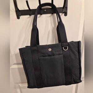 Lululemon Black Nylon Tote Bag